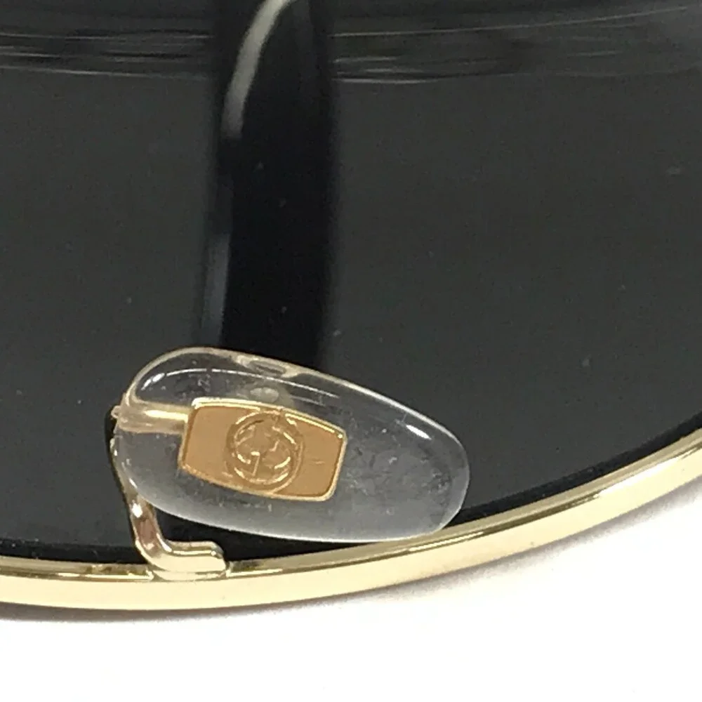Gucci Sunglasses GG0043SA 002 Polished Gold Aviator Frames with Dark Gray Lenses